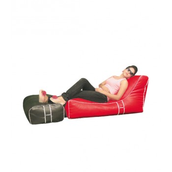 Studio Lounger Red with Ottoman(Optional)