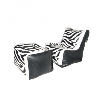C+O Chair Zebra With Ottoman (Optional)